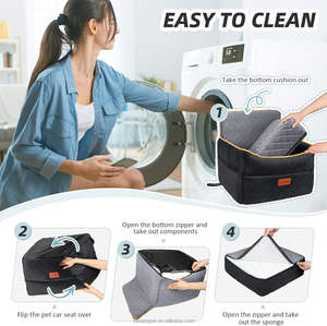 Outdoor Travel Wasch barer Hund Autos itz Haustier Träger bett Multi Scene <span class=keywords><strong>Dog</strong></span> Booster <span class=keywords><strong>Seat</strong></span> Neues Design Großhandel Hersteller OEM - Product Image 4