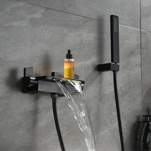 Rubinetto a cascata calda e fredda in ottone bagno di casa semplice <span class=keywords><strong>doccia</strong></span> a parete e <span class=keywords><strong>doccia</strong></span> separata che aumenta la pressione - Product Image 5