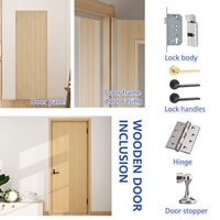Porte de chambre de luxe robuste avec verre dépoli et cadre en bois pour entrée