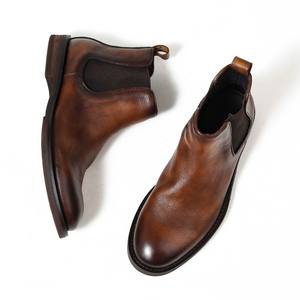 Botas para Hombre 2026, Diseño Italiano, Venta al Por Mayor de Fábrica, Botas de Cuero Vacuno de Alta Calidad Hechas a Mano - Product Image 5