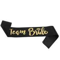 Fournitures de fête pour enterrement de vie de jeune fille, logo personnalisé imprimé, ceinture de ruban de satin pour reconstitution historique
