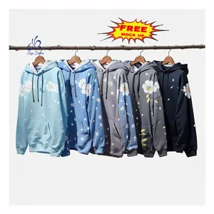 XINYI Produits de commerce extérieur populaires Tapisserie polaire All Over Print Hoodies Sweatshirts bicolores pour hommes