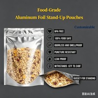Sachet Doypack en Feuille d'Aluminium Sans BPA Qualité Alimentaire Anti-Lumière Anti-Humidité Scellage Auto-Adhésif Recyclable Personnalisable pour Salades et Gelées
