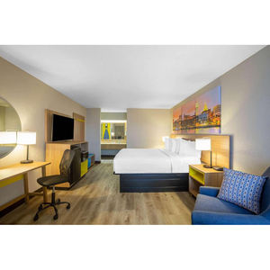 Современная мебель для гостиничных номеров от Wyndham, двуспальная кроватка, дизайн, холодильник, шкаф для курортов, деревянный материал - Product Image 4