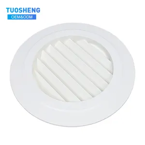 Hot Selling Air Conditioning Ceiling Air Outlet Round Vent Grille Louver Outlet Ventilation Plastic Covers