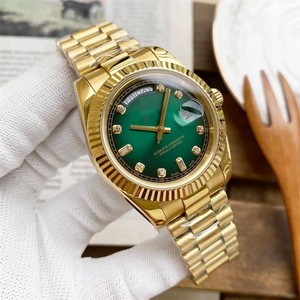 Thiết kế ban đầu sang trọng của nam giới và phụ nữ Đồng hồ Sapphire kính quay số tự động ngày thép không gỉ mới tự động ngày - Product Image 1