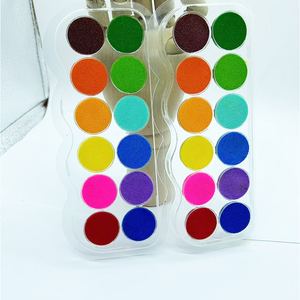 Offre Spéciale – Mini Tampons Encreurs Ronds Non Toxiques Personnalisables 12 Couleurs pour Empreintes Digitales, Lavables, pour Peinture et Activités Préscolaires - Product Image 4