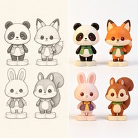 Fabrication OEM ODM sur mesure de figurines d'animaux, statue d'animal en plastique de haute qualité, souvenir, cadeaux promotionnels