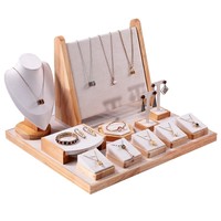 Ensemble de présentoirs à bijoux en velours pour la vente en gros, présentoir d'exposition de bijoux, présentoir pour collier, bracelet, boucles d'oreilles, bague
