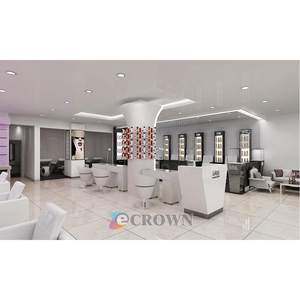 Glass Hair Salon Shop Design Cabinet Wood High Quality Beauty Salon Wig Cabinet Wood Side Display High Quality Fixture OEM - Product Image 1