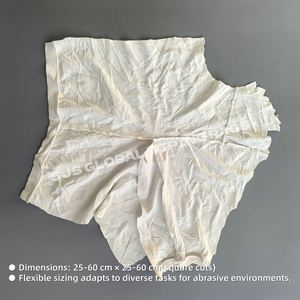 Paños de Limpieza Industriales Súper Absorbentes de Felpa Blanca, Paños de Algodón 100% para Limpieza - Product Image 3