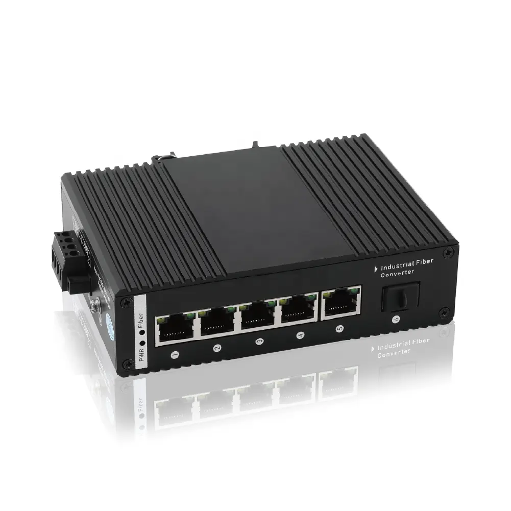 מתג Ethernet תעשייתי 4 גיגה-ביט 1GE 1SFP עליון 6KV -103F רב תרחישי עבודה DIN מסילה מתג רשת תעשייתי