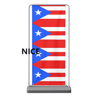Drapeau de Porto Rico personnalisé en tissu multi-tailles, pour décoration murale domestique, séances photo en studio et présentation d'événements familiaux