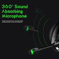 Casque de jeu filaire avec microphone rotatif, écouteurs stéréo supra-auriculaires, Audifonos avec éclairage RVB pour les joueurs PC/PS5/Xbox