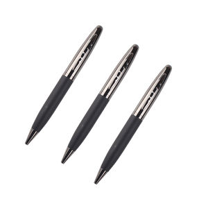 Bolígrafo de Metal Negro con Logotipo Grabado - Product Image 2