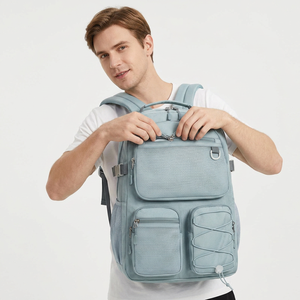Wholesale Hasun Waterproof 11 Inch <b>Laptop</b> <b>Backpack</b> DAY <b>BACKPACK</b> Fashion Cartoon Pattern Zipper Hasp Closure Unisex 21L - Product Image 2