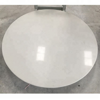 Table à manger ovale moderne avec plateau en pierre de granit naturel massif pour la maison et les restaurants