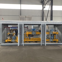 Skid de régulation de pression de gaz naturel à haute précision à trois étages en acier au carbone pour station GNC/GNL, directement de l'usine