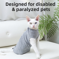 Combinaison de récupération respirante DogLemi pour chats, protection des plaies de la queue et soin des maladies cutanées