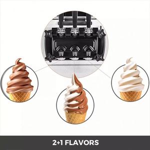 เครื่องทำไอศกรีมนุ่ม3รสชาติเครื่องทำไอศกรีมสำเร็จรูป - Product Image 4