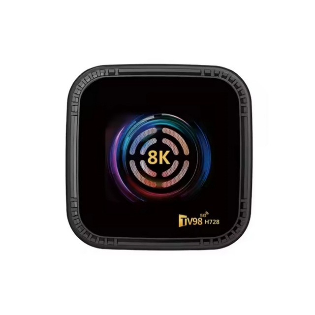TV98 H728 Android TV Box 4GB RAM 64GB ROM Android 14 TV Box 4K BT5.0 Voice Remote Control Set Top Box Allwinner H728