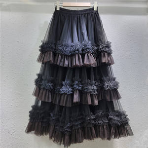 <span class=keywords><strong>Gonna</strong></span> da Donna a Linea A con Orlo a Foglia di Loto, Elegante e Casual, Nuova Moda Primavera 2026 - Product Image 4