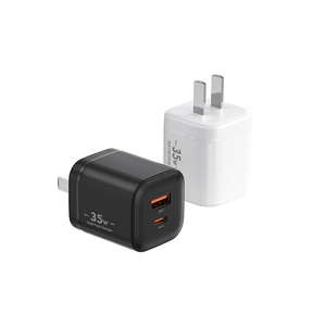 Cargador Rápido GaN de 35W con Doble Puerto USB C PD para Teléfonos y Tabletas Apple, Huawei, Xiaomi, Color Blanco - Product Image 3