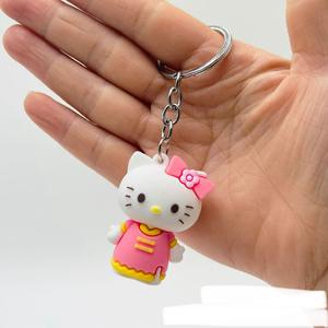 Groothandel 3d Pvc Sleutelhanger Custom <span class=keywords><strong>Cartoon</strong></span> Roze Hello <span class=keywords><strong>Kitty</strong></span> <span class=keywords><strong>Cat</strong></span> Serie Zacht Rubber Sleutelhanger Speelgoed Voor Bulk Bestelling - Product Image 6