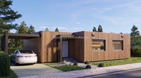 Maison modulaire Packhomes plats Maison portable 1 chambre à coucher 1 salle de bain Maison préfabriquée à un étage Bâtiment préfabriqué Casa modulaire