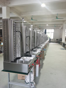 Salida <span class=keywords><strong>de</strong></span> fábrica buen precio carne comercial <span class=keywords><strong>pollo</strong></span> Gas Medio Oriente barbacoa parrilla Shawarma que hace la máquina 2 3 4 5 cabeza - Product Image 6