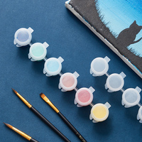 Mini pots de peinture vides de 2 ml/3 ml/5 ml, bandes de pots en plastique hermétiques connectés pour acrylique, aquarelle, arts créatifs, bricolage