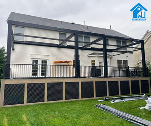 Pergola en aluminium durable et personnalisable Sweet Home, qualité supérieure, écologique, revêtement poudré, montage facile, <span class=keywords><strong>abri</strong></span> extérieur - Product Image 1