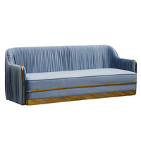 Ensemble de canapés de salon de style européen mobilier de bureau moderne sectionnel 3 1 1 canapé touffeté en velours ensemble de canapés de salon 3 pièces