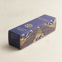 Boîte à fermeture automatique en papier texturé personnalisé, carton pliable au toucher doux pour l'emballage de crème solaire minérale