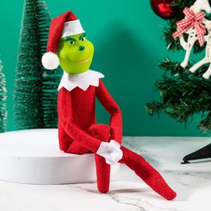 Addobbi Natalizi in Stock Elfo <span class=keywords><strong>Grinch</strong></span> in Pelliccia Verde Forniture per Feste Ornamento Mostro Verde Bambola Elfo <span class=keywords><strong>di</strong></span> Natale <span class=keywords><strong>Grinch</strong></span> - Product Image 3