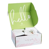 Kit de médias biodégradables, boîte pour influenceurs PR, boîte d'expédition en carton ondulé, boîte d'abonnement premium, emballage pour jouets