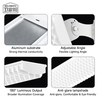 Éclairage d'entrepôt en aluminium pour terrains de badminton intérieurs, projecteurs haute baie IP65, anti-éblouissement, sans scintillement, rendu des couleurs élevé