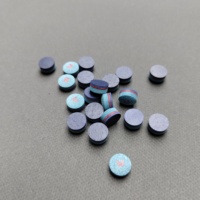Niveau professionnel 13-14mm bleu pointes de queue Offre Spéciale piscine billard Snooker accessoires 1 pièces/paquet embouts en cuir