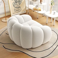 Canapé sectionnel moderne personnalisable à une place, design unique en tissu pour chambre d'hôtel ou salon d'appartement