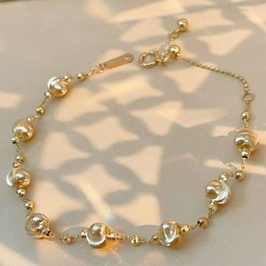 Xinfly Vintage 18K Gold Flashing Three-Color Cat's Eye Bracelet Au750 <b>Light</b> Gold for Women for Gifts Parties Weddings - Product Image 1
