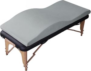 Cama de masaje con curvas, cama de masaje de espuma con cubierta extraíble, cojín de cama de pestañas de espuma de alta densidad con suave para salón - Product Image 1