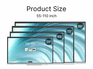 لوحة ذكية تفاعلية فائقة الوضوح 86 بوصة متعددة اللمس شاشة LCD لوحة بيضاء تفاعلية
