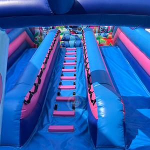 Gonfiabile per Bambini Lilo e Stitch con Scivolo d'Acqua, Combo Gonfiabile con Trampolino e Scivolo - Product Image 5