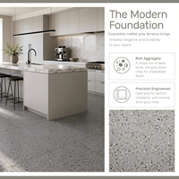 Dalles de terrazzo résistantes à l'usure, dalles de terrazzo en pierre artificielle, dalles de terrazzo sur mesure, sol en terrazzo, décoration commerciale pour hôtels