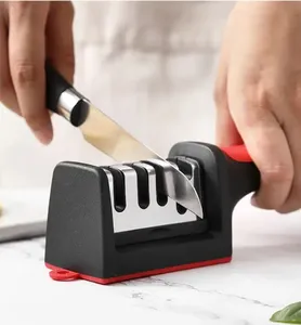 Knife Sharpener, 4 em 1 tesoura faca Sharpener para uso cozinha