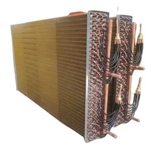 Finned Tube Refrigeration Evaporative Condenser Shell And Tube Type Types Of Evaporators Coil Fin