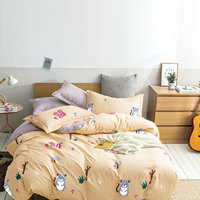 Ensemble de literie avec housse de couette et édredon pour chambre à coucher, taille Queen, imprimé monde marin personnalisé, pour enfants