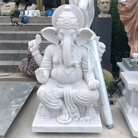 BLVE Religiöse Lebensgröße im Freien Hindu Makrana Durga Maa Marmorstatue Steins chnitzerei Indischer Gott Statuen Laxmi Skulptur