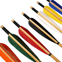 Flèches en plumes de dinde AF tir à l'arc 80cm flèches en bois pour arc classique tir pas cher vente chaude