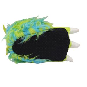 Pantoufles en fourrure moelleuses, colorées, chaussures chaudes <span class=keywords><strong>d</strong></span>'hiver, patte de monstre, personnalisées, bon marché - Product Image 6